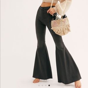 Free People Just Float on Flare Jeans in black